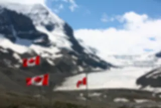 De Athabasca gletsjer in Canada
