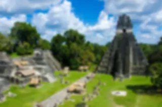 Maya-stad Tikal in Guatemala