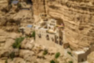 Het Sint Jorisklooster in de Wadi Qelt