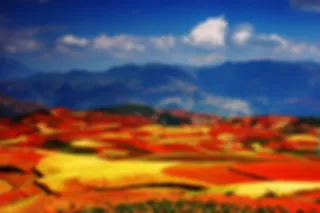 De Rode Aarde Terrassen van Dongchuan, China