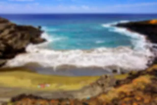 Papakolea, het groene zand strand op Hawaï