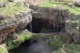 Bizar: Drie delige Baatara Gorge waterval
