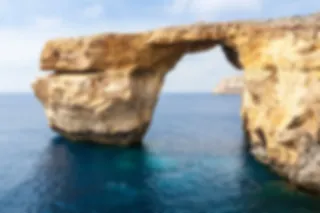De Blue Hole en Azure Window op Gozo (Malta)