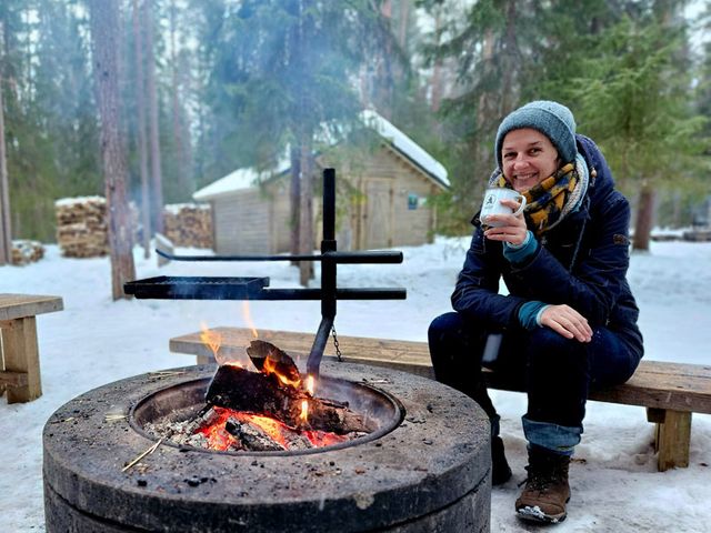 Winter midden in de wildernis van Lapland