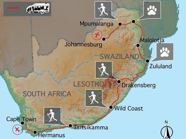 De hoogtepunten van Zuid-Afrika (20 dagen)