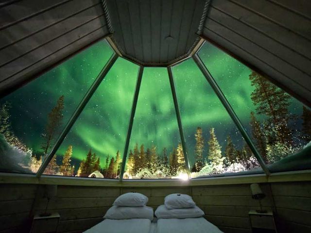 Overnachting in Northern Lights Village Levi - Aurora Cabin