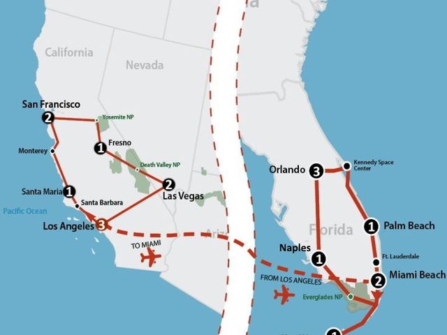 America's Sunny States (19 dagen)