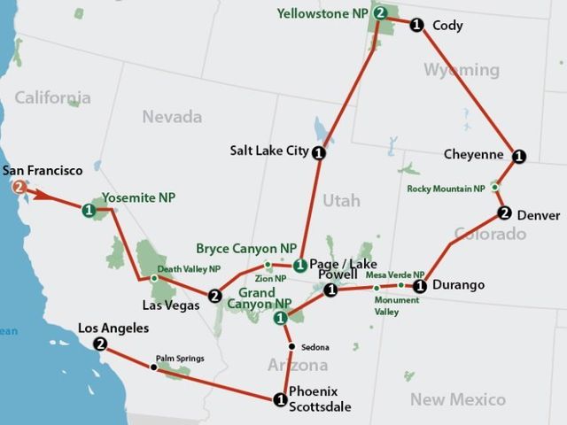 American National Parks (21 dagen)