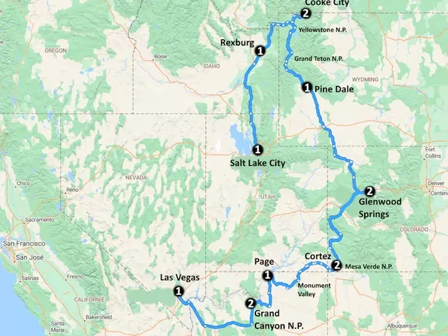 From Yellowstone to Grand Canyon (15 dagen)