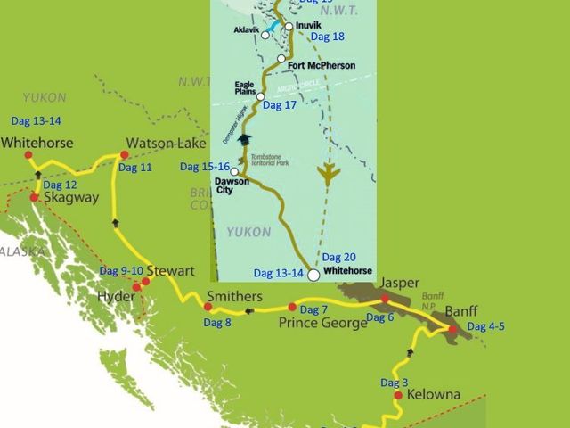 Vancouver tot de Noordelijke IJszee (22 dagen)