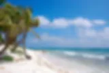 Strand op Yucatan