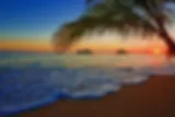 Prachtige zonsondergang op Hawa&iuml;